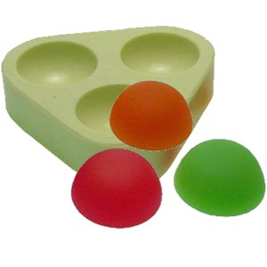 MOLDE DE SIICONE REDONDO MINI 3 CAV. - REF. 1573