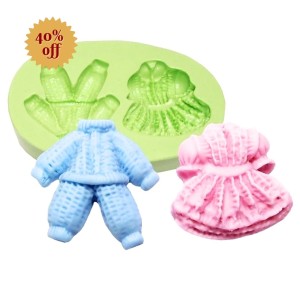 MOLDE DE SILICONE ROUPINHAS DE BEBES 0108