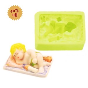 MOLDE DE SILICONE BEBE DORMINDO - 3143