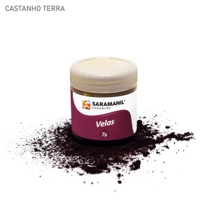Corante P/ Velas Pó Castanho Terra 7g Saramanil - 33004