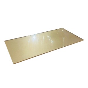 BANDEJA DE VIDRO DOURADA