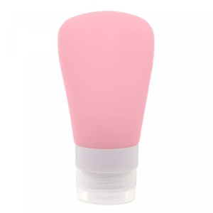 FRASCO PARA VIAGEM DE SILICONE ROSA 60ML - REF. 4902
