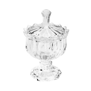 POTICHE DEC. C/PE DE CRISTAL MALI 9,5X14,5CM - REF. 7038