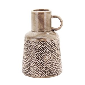 VASO CERAMICA MARROM FILINTO - REF. 15055