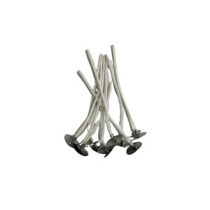 PAVIO PARAFINADO 10 CM COM ILHÓS - 10UND