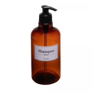 PORTA SHAMPOO DE PLASTICO COM PUMP VINTAGE 500ML - Ref.220280