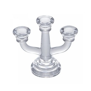 CANDELABRO DE VIDRO P/3 VELAS ALLURE 15X7X13CM - REF. 2097