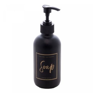 PORTA SABONETE LIQUIDO PRETO FOSCO 250ML - REF. 2685