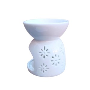 RECHOT PORCELANA BRANCO FLORES (YY012)