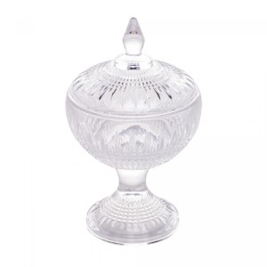 POTICHE DEC. CRISTAL DE CHUMBO C/PE QUEEN 11X18CM - REF. 28012