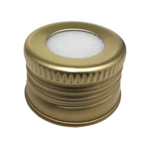 TAMPA ALUM R.24 DOURADA COM FURO