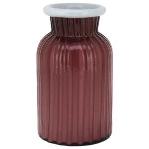 VASO VIDRO TUSCA ROSA  REF.14913